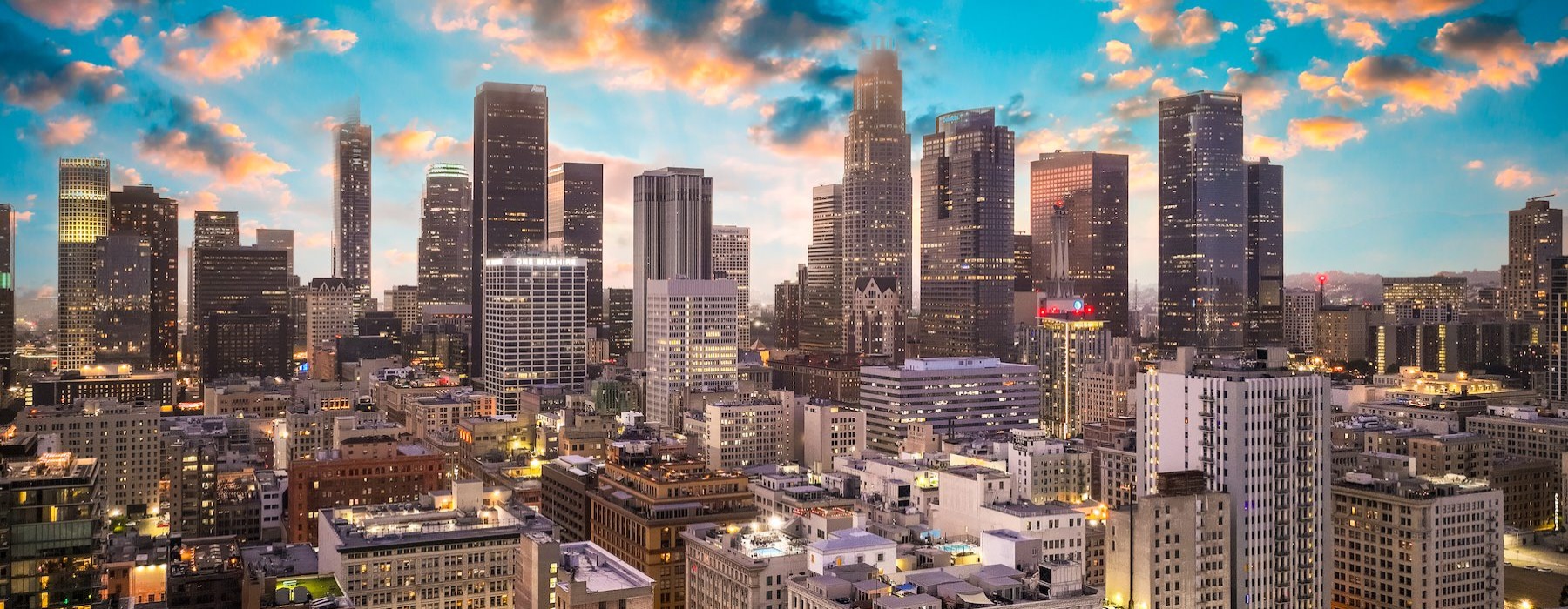 a city skyline