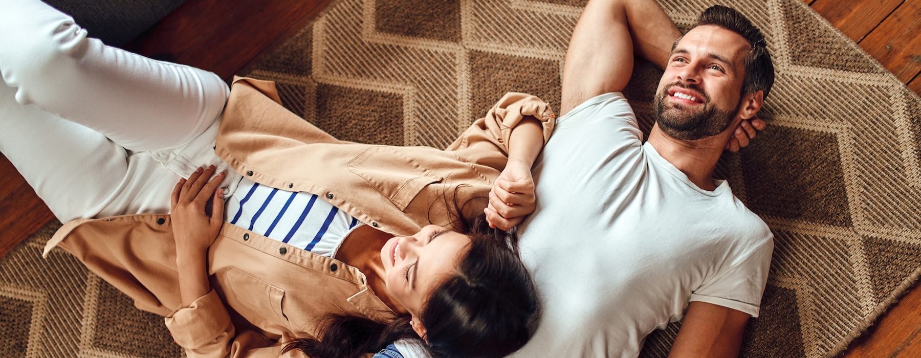two people lying on the floor